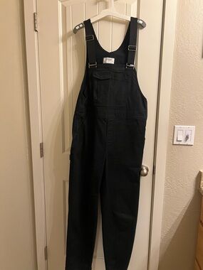 Stoic Black Women's Cotton Overalls